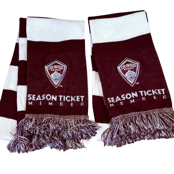 Adidas Accessories - 2X Adidas Colorado Rapids Season Ticket Holder Scarves 60”